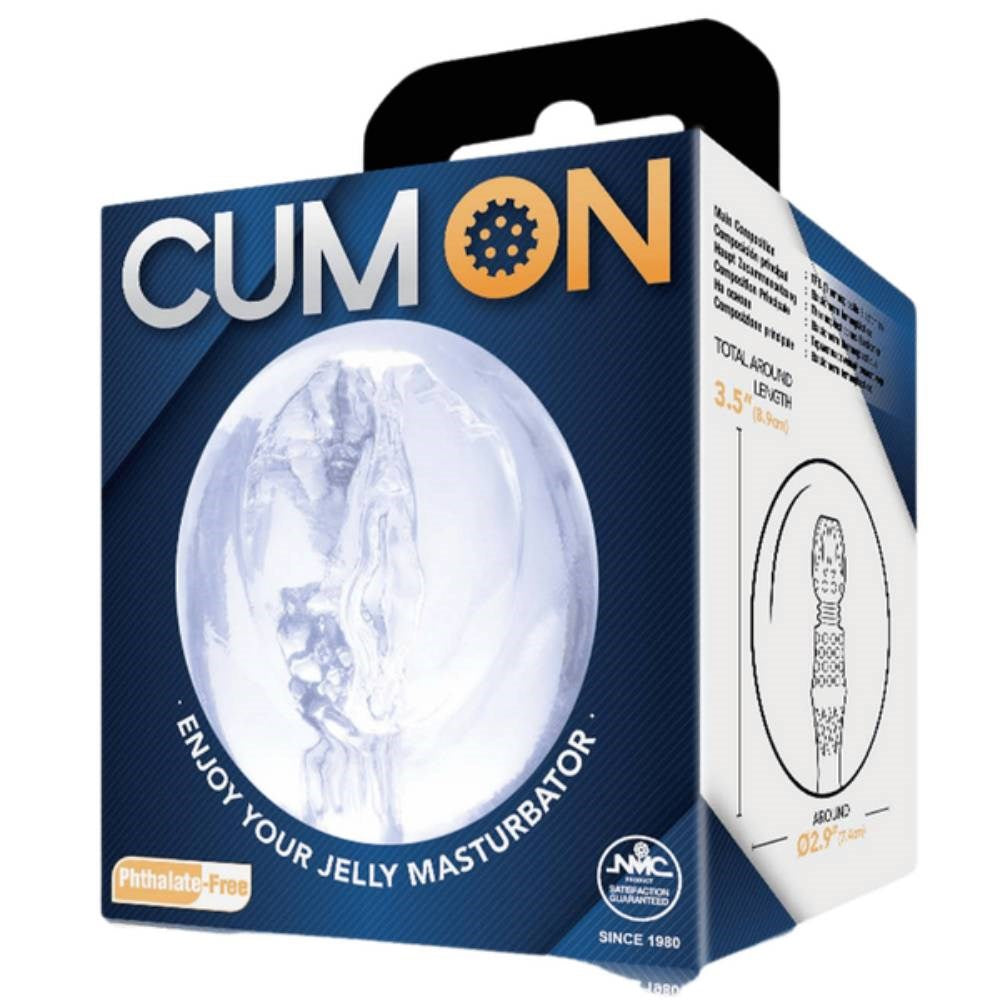 Cum On 3.5 Inches Soft Material Pocket Jelly Mens Stroker - - Masturbators and Strokers