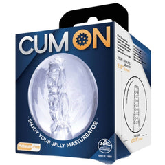 Cum On Stretchable Pocket Jelly Male Masturbator 3.5 Inches - - Masturbators and Strokers