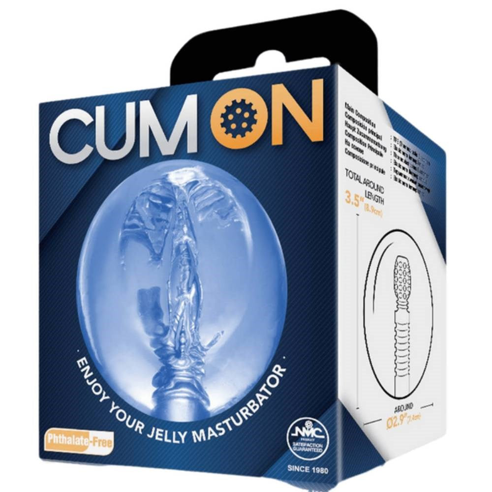 Cum On Pocket Jelly Flexible Male Masturbator 3.5 Inches - - Masturbators and Strokers