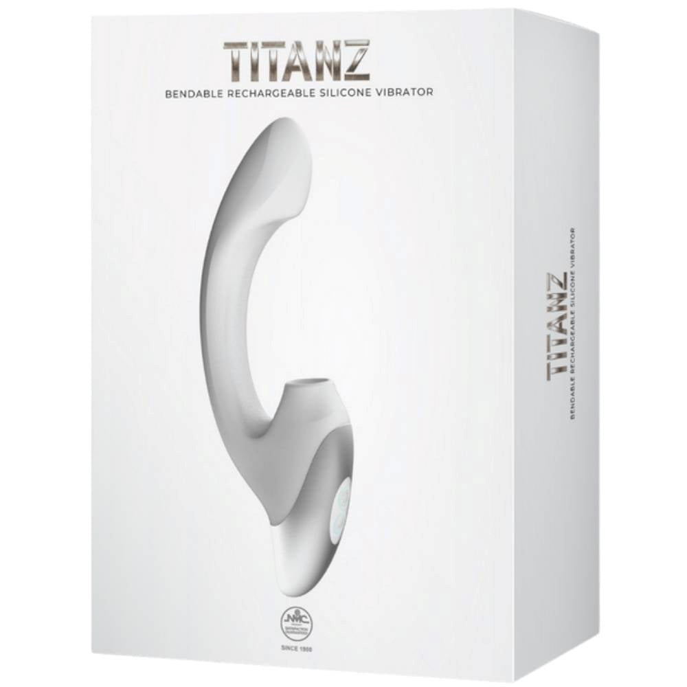 Titanz Bendable Thumping Rechargeable G-Spot Silicone Vibrator - - G-Spot Vibrators