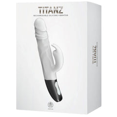 Titanz Rotating Rabbit Rechargeable Silicone Vibrator - - Rabbit Vibrators