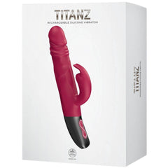 Titanz Rotating Rabbit Rechargeable Silicone Vibrator - - Rabbit Vibrators