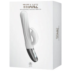 Titanz 10 Functions Thrusting Rabbit Rechargeable Silicone Vibrator - - Rabbit Vibrators