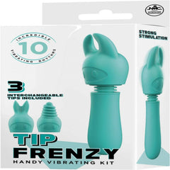 Excellent Power Tip Frenzy 10 Functions Silicone Body Wands Massager - - Body Wands