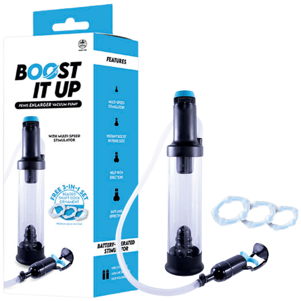 Boost It Up Multi Speed Mens Penis Enlarger Vacuum Pump - - Penis Pumps And Stretchers