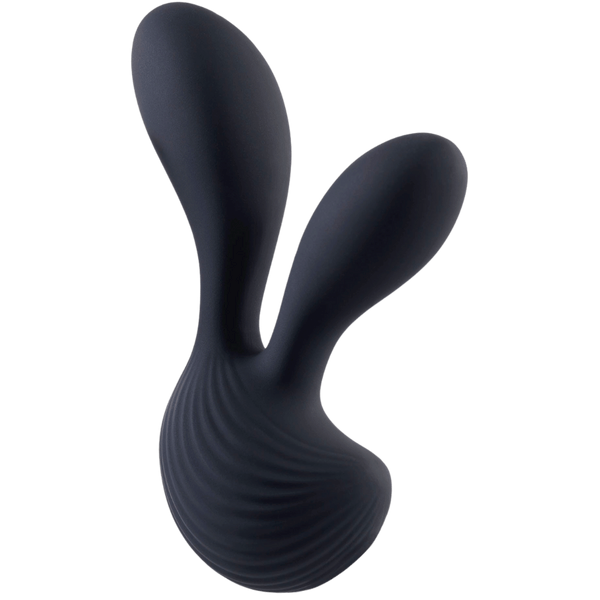 Deep Romance Dual Motors G Spot Silicone Vibrator Black - - G-Spot Vibrators