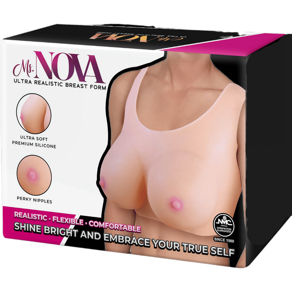 Ms. Nova Flexible & Comfortable Ultra Realistic Breast Form - - Breast and Nipple Toys