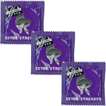 Four Seasons Naked Delay Lubricated Condoms 144 Pack with Delay Formula - - Condoms