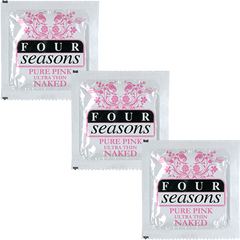 Four Seasons Naked Pure Pink Ultra Thin Naked Condoms 144 Pack - - Condoms