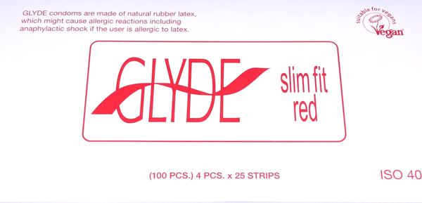 Glyde Slim Fit Ultra Latex Condoms 49mm 100 Pack - - Condoms