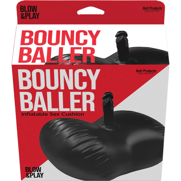 Hott Products Bouncy Baller Inflatable Dildo - - Inflatable Dildos and Vibrators