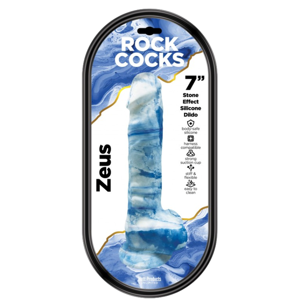Rock Cocks Zeus Bendable Realistic Textured Dildo 7 Inch - - Realistic Dildos