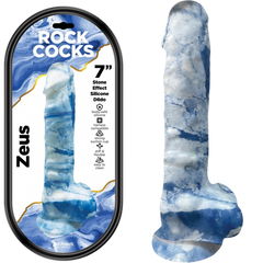 Rock Cocks Zeus Bendable Realistic Textured Dildo 7 Inch - - Realistic Dildos