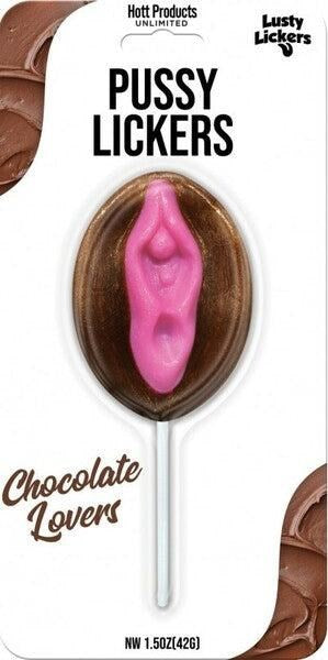 Hott Products Lusty Lickers Pussy Pop Chocolate Flavour Candy - - Party Gifts and Novelties