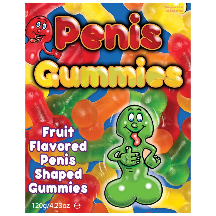 Hott Products Fruit Flavoured Edible Penis Gummies - - Party Gifts and Novelties