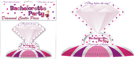 Bachelorette Party Diamond Ring Novelty Centerpiece - - Party Gifts and Novelties