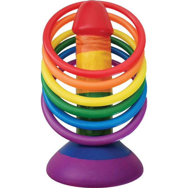 Rainbow Pecker Party Ring Toss - - Party Gifts and Novelties