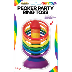 Rainbow Pecker Party Ring Toss - - Party Gifts and Novelties
