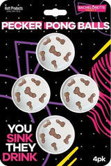 Bachelorette Party Pecker Dick Shaped Beer Pong Balls - - Party Gifts and Novelties