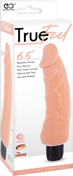 True Feel Trojan Realistic Design Vibrating Dildo - - Vibrating Dildos
