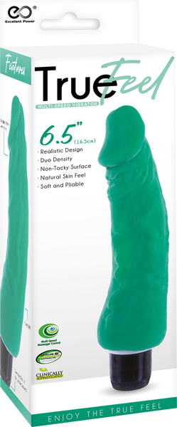 True Feel Trojan Realistic Design Vibrating Dildo - - Vibrating Dildos