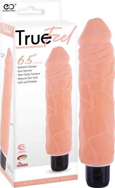 True Feel Patriot 16.5 cm Realistic Vibrating Dong - - Vibrating Dildos