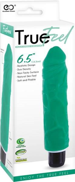 True Feel Patriot 16.5 cm Realistic Vibrating Dong - - Vibrating Dildos