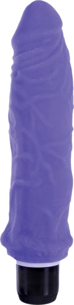 True Feel Ribbed Dual Density Realistic Vibrating Cock 16.5 cm - - Vibrating Dildos