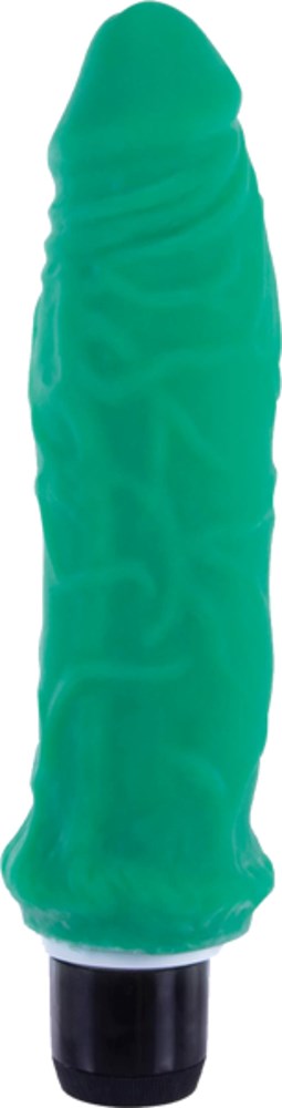 True Feel Ribbed Dual Density Realistic Vibrating Cock 16.5 cm - - Vibrating Dildos