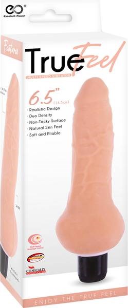 True Feel Ballsy Realistic Design Vibrating Dildo - - Vibrating Dildos