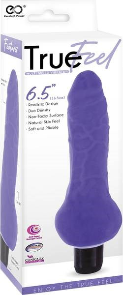 True Feel Ballsy Realistic Design Vibrating Dildo - - Vibrating Dildos