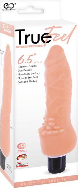 True Feel Viking Dual Density Realistic Vibrating Dildo - - Vibrating Dildos