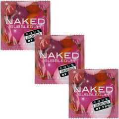 Four Seasons Naked Extra Strength Flavour Condoms 144 Pack - - Condoms