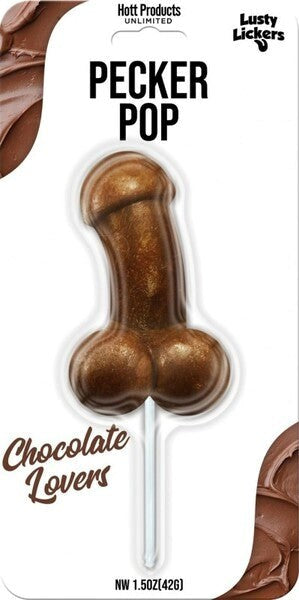 Hott Products Lusty Lickers Pecker Shaped Pop Candy - - Party Gifts and Novelties