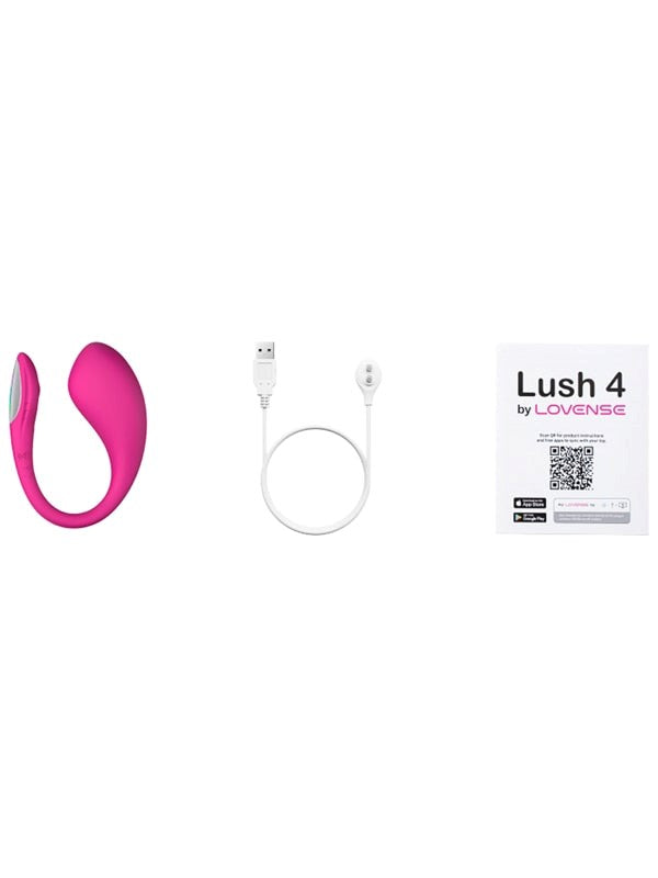Lovense Lush 4 Bluetooth App Controlled Egg Vibrator with G Spot Target - - G-Spot Vibrators