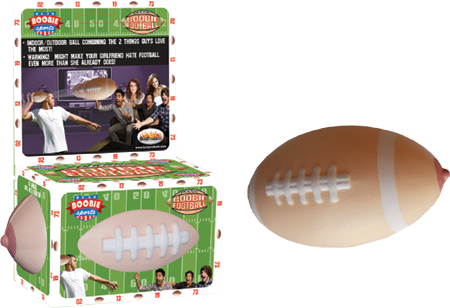 Hott Products Boobie Shaped Silicone Football - - Party Gifts and Novelties