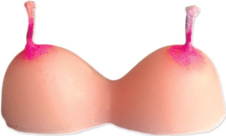 Hott Products Boobie Shape Novelty Party Candles 3 Piece - - Party Gifts and Novelties