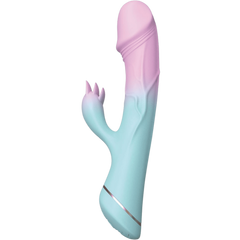 Hott Products Jawbreaker USB Rechargeable Rabbit Vibrator Cotton Candy - - Rabbit Vibrators