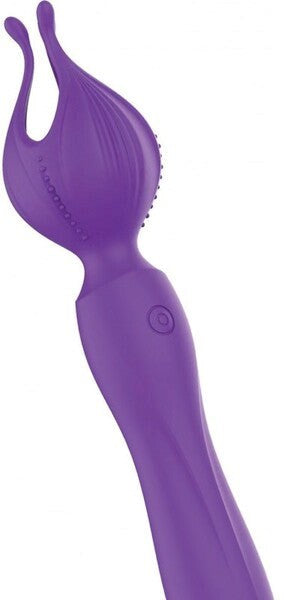 Hott Products Clitoral Kiss Vibrating Body Wand Massager Purple - - Body Wands