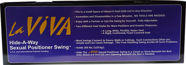 La Viva Hide a Way Sexual Position Free Standing Sex Swing - - Sex Swings And Slings