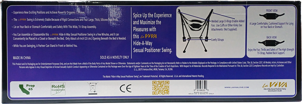 La Viva Hide a Way Sexual Position Free Standing Sex Swing - - Sex Swings And Slings