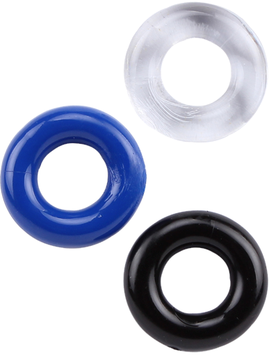 La Viva 3Some Stretchy Cock Rings Set - - Stretchy Cock Rings