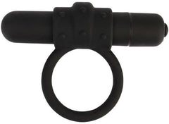 La Viva Babbitty Rabbitty Stretchy Silicone Cock Ring Black - - Stretchy Cock Rings