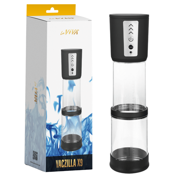 Vaczilla X9 USB Rechargeable Electronic Foldable Penis Pump - - Penis Pumps And Stretchers