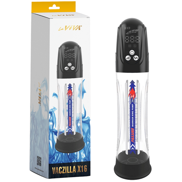 Vaczilla X16 Auto 4 Function Cylinder Penis Pump - - Penis Pumps And Stretchers