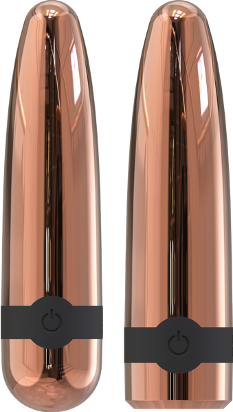 La Viva Quake Shell Multi Function Bullet Vibrator Rose Gold - - Bullet Vibrators