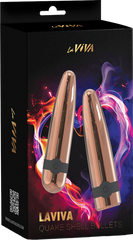 La Viva Quake Shell Multi Function Bullet Vibrator Rose Gold - - Bullet Vibrators