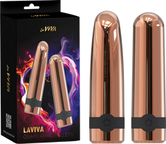 La Viva Quake Ammo 10 Function Bullet Vibrator Rose Gold - - Bullet Vibrators