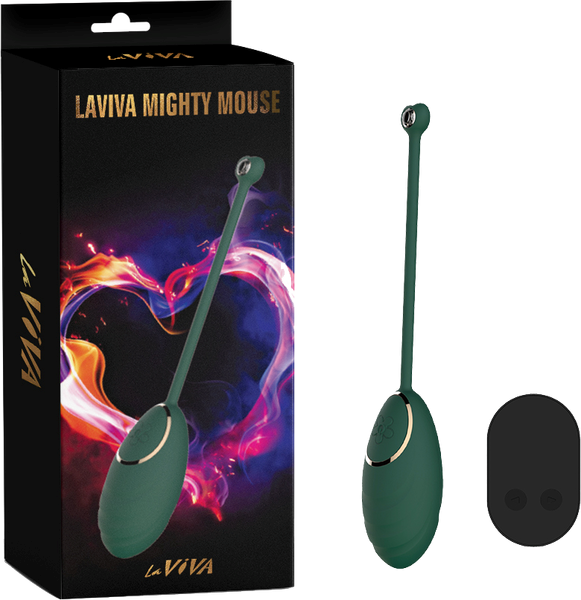 La Viva Mighty Mouse Remote Controlled Vibrating Love Egg Teal - - Love Eggs and Kegel Exercisers