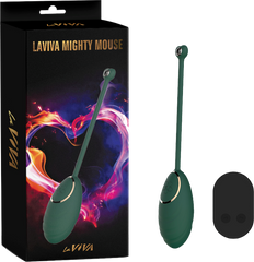 La Viva Mighty Mouse Remote Controlled Vibrating Love Egg Teal - - Love Eggs and Kegel Exercisers